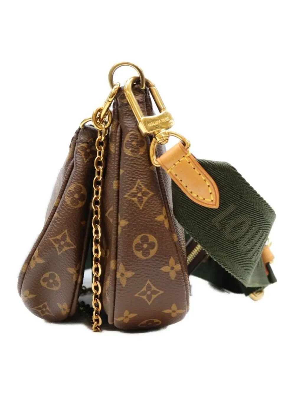 Louis Vuitton Monogram Khaki Multi Pochette Accessoires Shoulder Bag
